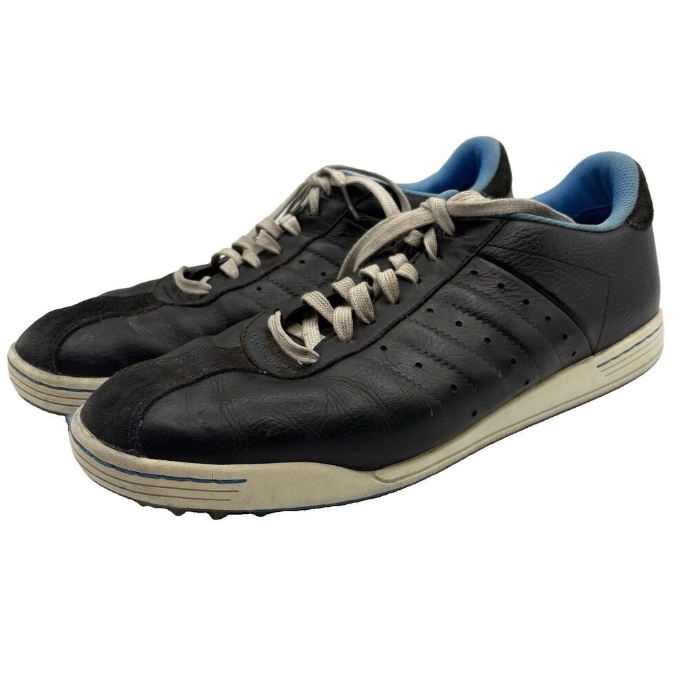 Adidas Vintage Black Leather Track & Field Spikes Shoes Men’s 13